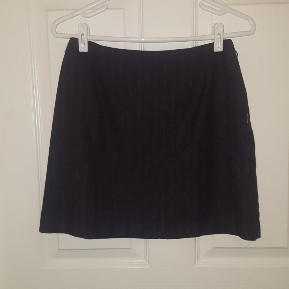Wool pinstripe miniskirt, Banana Republic